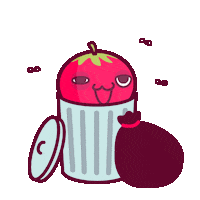 tigerwang bye trash dirty tomato Sticker
