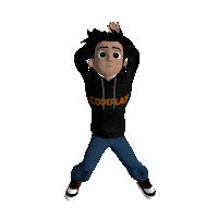 3D Hello Sticker by codeplay