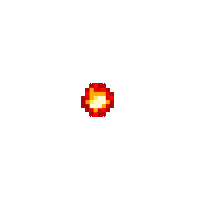 rippasippa pixel gaming explosion 8bit Sticker
