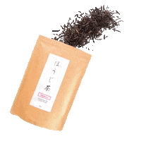 hojicha tea tea time green tea kyoto Sticker