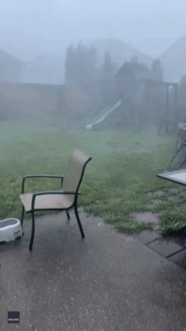 Furniture Goes Flying as Strong Winds Lash Tennessee