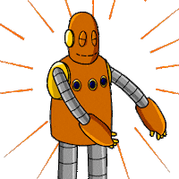 Robot Transformers Sticker by BrainPOP