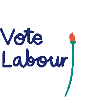 Vote Labour Sticker by Bett Norris