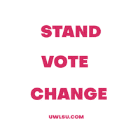 Vote Change Sticker by UWL SU