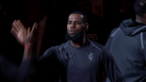 lebron james handshake GIF by NBA