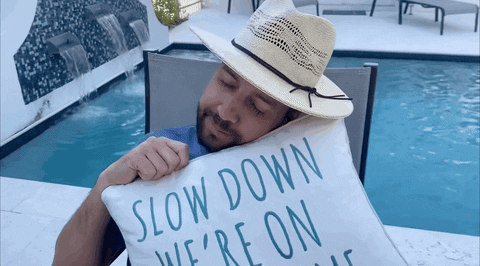 Relaxing Slow Down GIF by John Crist Comedy