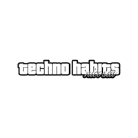 TechnoHabitsNicosia music party techno rave Sticker