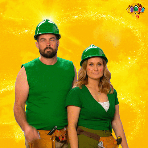 Point Up Channel 9 GIF by The Block