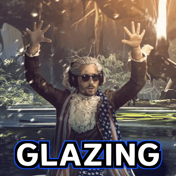 Glazing Over The Top GIF