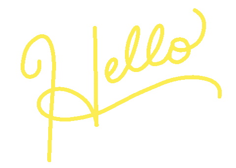 artsy_elaine giphyupload hello hi typography Sticker