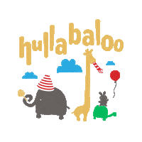 hullabaloo_gr party kids gift happiness Sticker