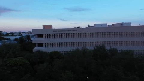 College Drone GIF by Miami Herbert Business School at the University of Miami