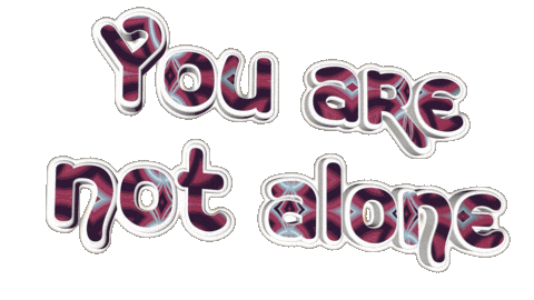 Glow You Are Not Alone Sticker by OpticalArtInc.