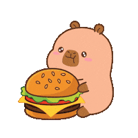 Hungry Fast Food Sticker
