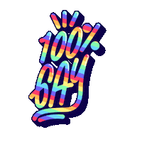 Roggerzila love heart rainbow amor Sticker