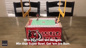 Ohio Mom Creates Bengals-Themed Valentine's Day Box For Son