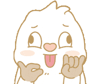 Bunny Sticker by EVANS艾特兔