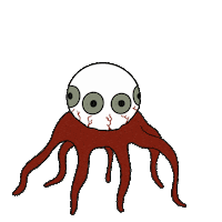 I Love You Eyeball Sticker by Skeletal Dropkick