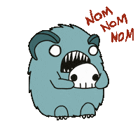 Happy Nom Nom Sticker