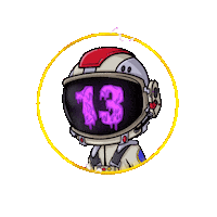 Renonelab renone renonelab crater13 Sticker