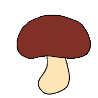 Mushroom Sticker by Gunmaunofficial