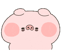 Tired Pig Sticker