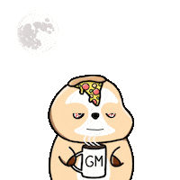 Tired Good Morning Sticker