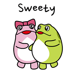 HiteJinroGlobal couple couples toad sweetheart Sticker