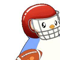 Game Time Football Sticker by Pudgy Penguins