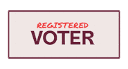 Register To Vote United States Of America Sticker by Susquehanna University