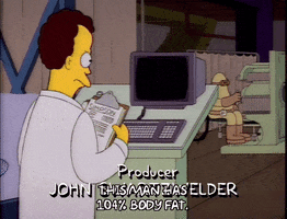 Measuring Season 3 GIF by The Simpsons