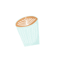 hopeful_outsiders coffee caffeine latte cappuccino Sticker