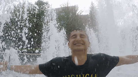 friends fountain GIF by University of Michigan