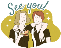 Sisters Sandwich Shop Sticker by Espresso Yourself Coffee & Cafe