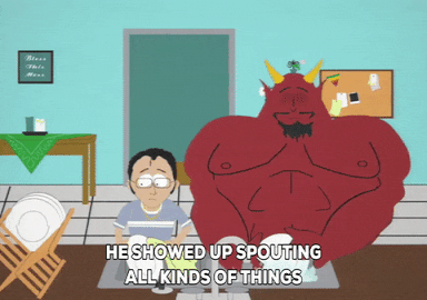 satan chatting GIF by South Park 