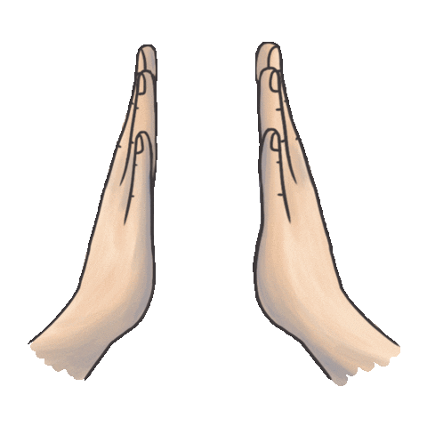 Pray Give Me Five Sticker by Stickerpacks.design