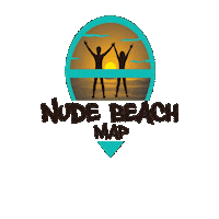 nudebeachmap beach nude nudebeach Sticker