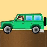 Driving Road Trip GIF by ChesterAbstract
