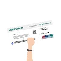 travel flying Sticker by Cathay Pacific