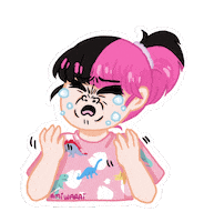 Sad Cry Sticker