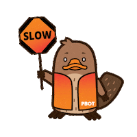 platypus Sticker by PBOT Info