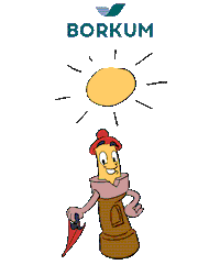 Sun Rain Sticker by borkum.de