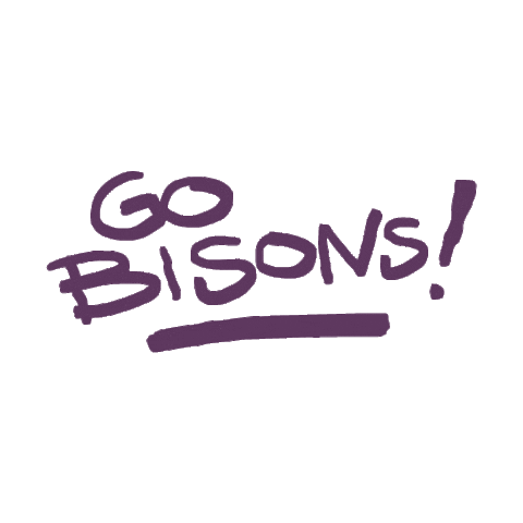 Bisons Sticker by LipscombU