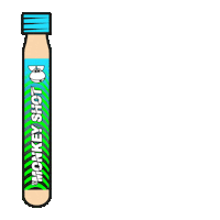 uniinternational monkey shot dr aap Sticker