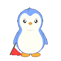 Red Flag No Sticker by Pudgy Penguins