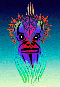 Mask Colour GIF by Miron