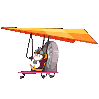 Flying Road Trip Sticker by Pudgy Penguins