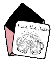 twotabbies wedding envelope save the date wedding invitation Sticker
