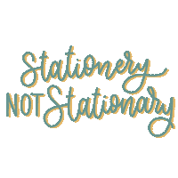 Lettering Stationery Sticker