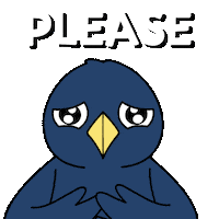 Crow Please Sticker by Ordinary Frends